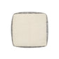18" Gray Geometric Pouf Ottoman