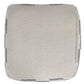 18" Gray Cotton Geometric Pouf Ottoman