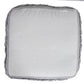 18" Blue Cotton Striped Pouf Ottoman