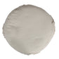 18" Gray Cotton Cylinder Geometric Pouf Ottoman