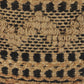 18" Tan Geometric Pouf Ottoman