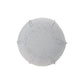 18" Gray Cotton Round Patchwork Pouf Ottoman
