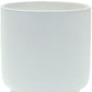 White Ceramic 7 Ounce Striped Footed Pot Planter