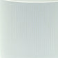 Set of Two White Ceramic Striped Footed Pot Planters