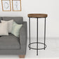 Set of Three 29" Black And Brown Round End Tables