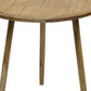 Set of Three 24" Brown Round End Tables