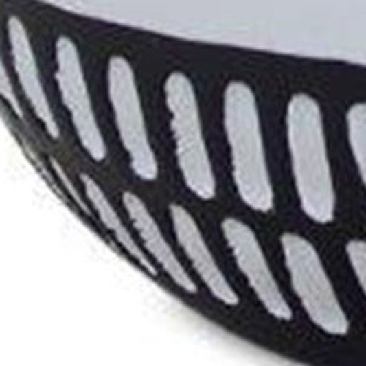 Set of Two Black And White Terracotta Chicken Figurines