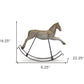19" Brown And Black Polyresin Horse Statue Tabletop Sculpture