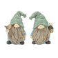 Set of Four Blue and Green Polyresin Gnomes