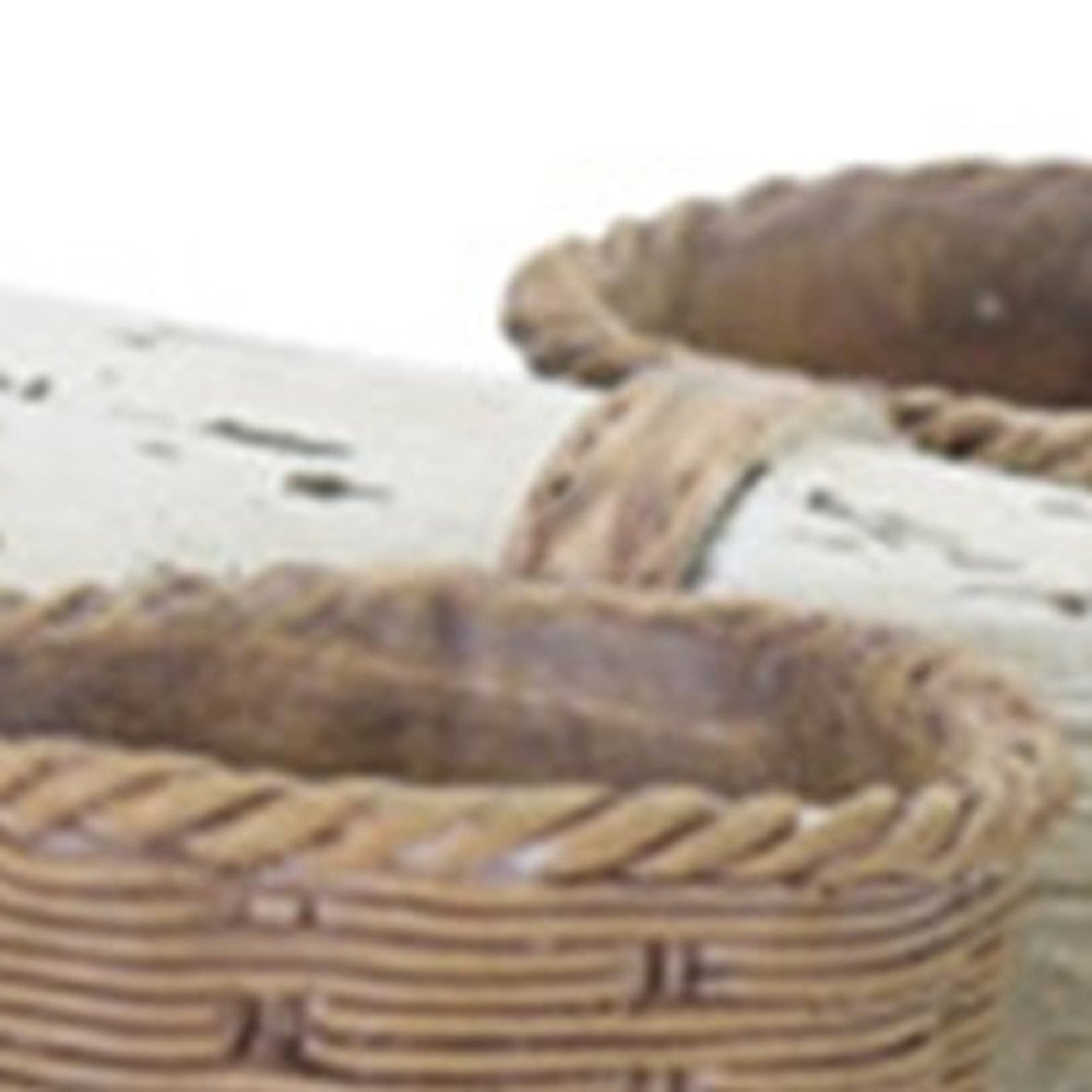 Set of Four Black And White Polyresin Farm Animal Figurines With Vases