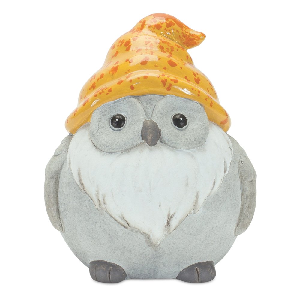 Set of Six Gray Terracotta Wildlife Gnomes