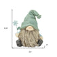 Set of Four Brown And Green Polyresin Gnomes