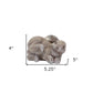 Set of Four 4" Gray and Brown Polyresin Rabbit Figurine Tabletop Sculpture