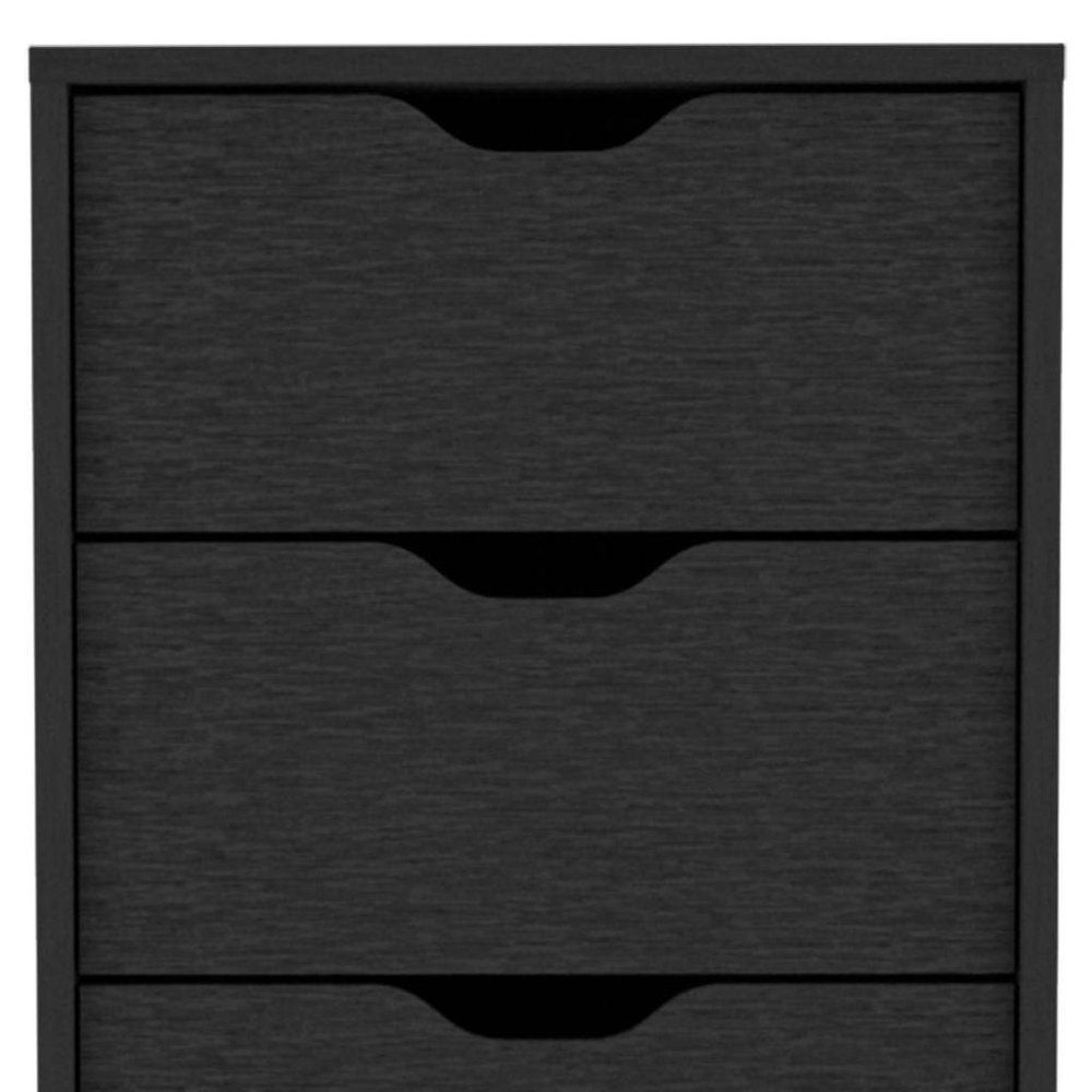 18" White Five Drawer Dresser