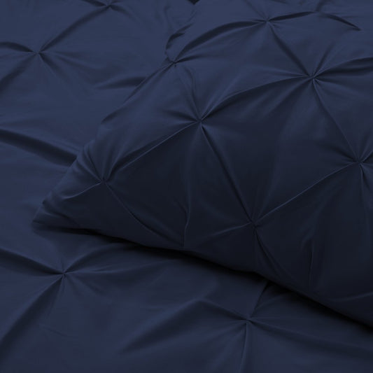 Navy Blue King Microfiber Washable Microfiber Down Alternative Comforter