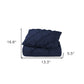 Navy Blue King Microfiber Washable Microfiber Down Alternative Comforter