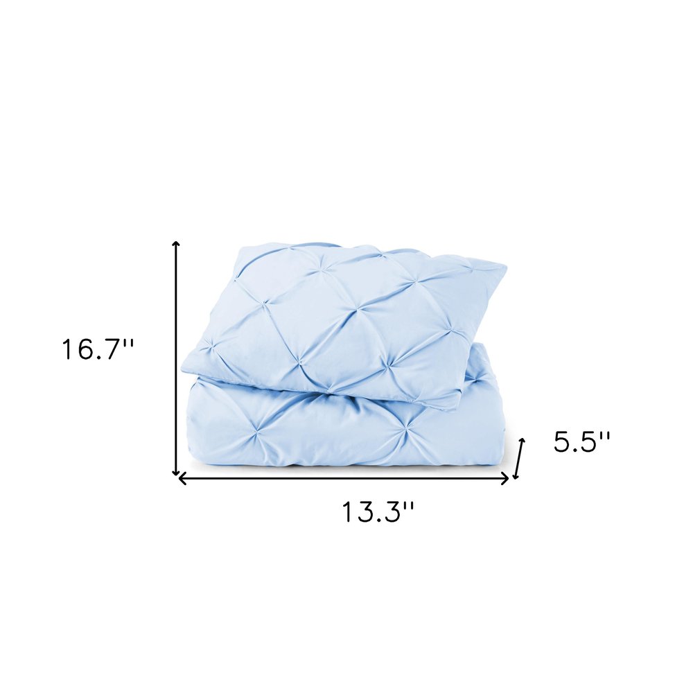 Blue King Microfiber Washable Microfiber Down Alternative Comforter