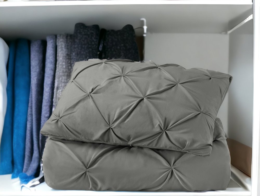 Gray Queen Microfiber Washable Microfiber Down Alternative Comforter