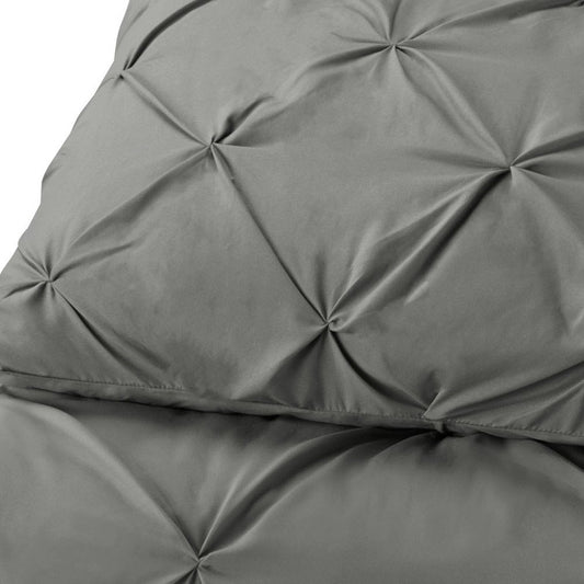Gray Queen Microfiber Washable Microfiber Down Alternative Comforter