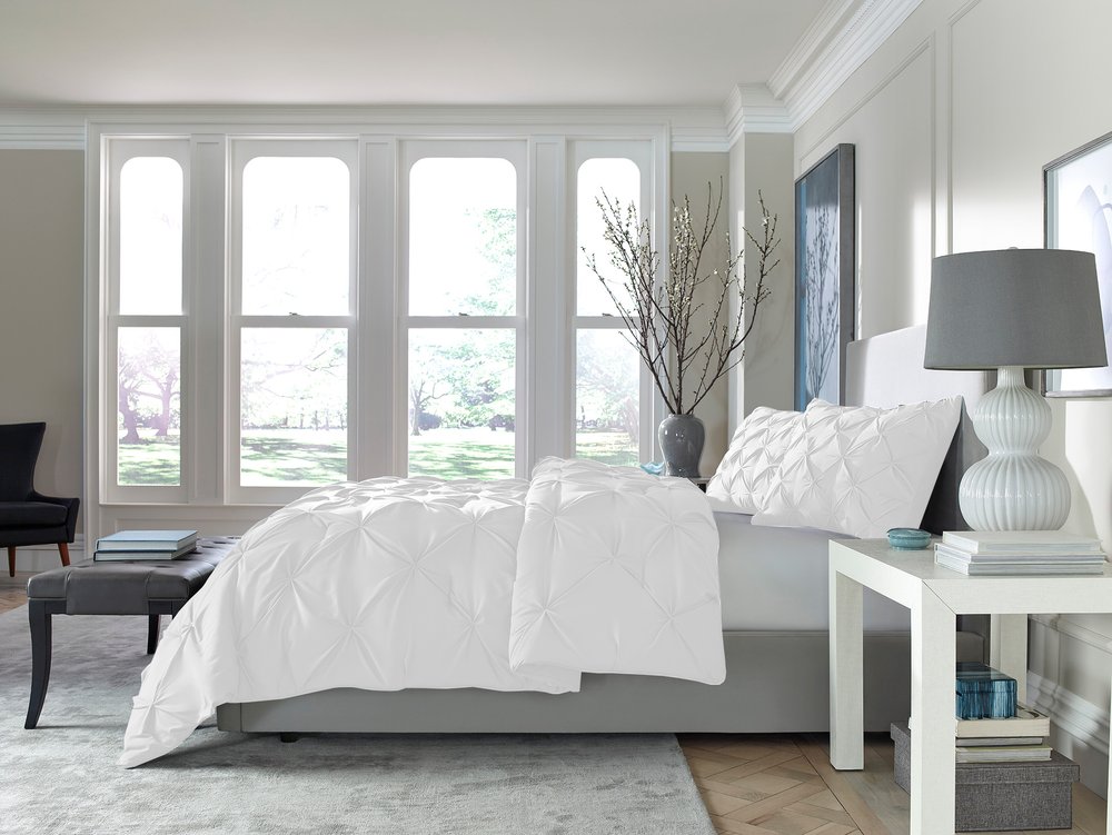 White Twin Microfiber Washable Microfiber Down Alternative Comforter