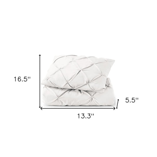 White Twin Microfiber Washable Microfiber Down Alternative Comforter