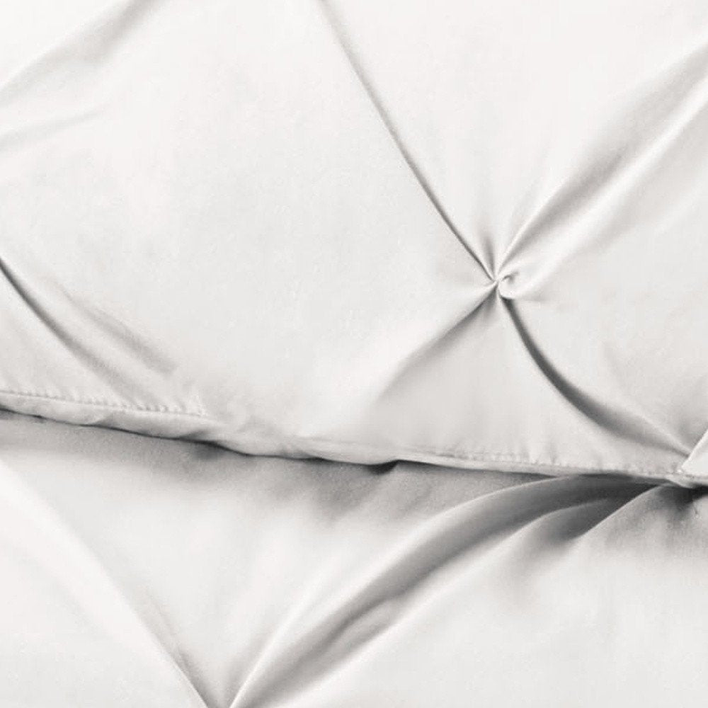 White Twin Microfiber Washable Microfiber Down Alternative Comforter