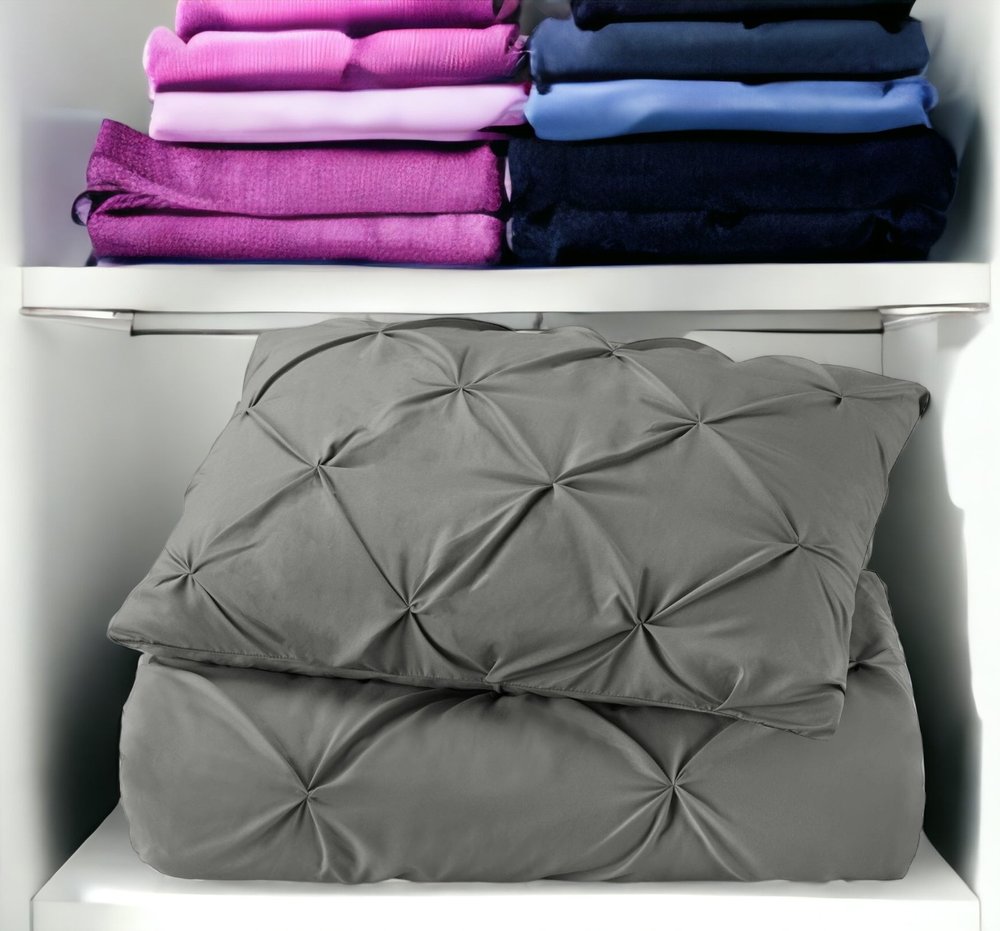 Gray Twin Microfiber Washable Microfiber Down Alternative Comforter