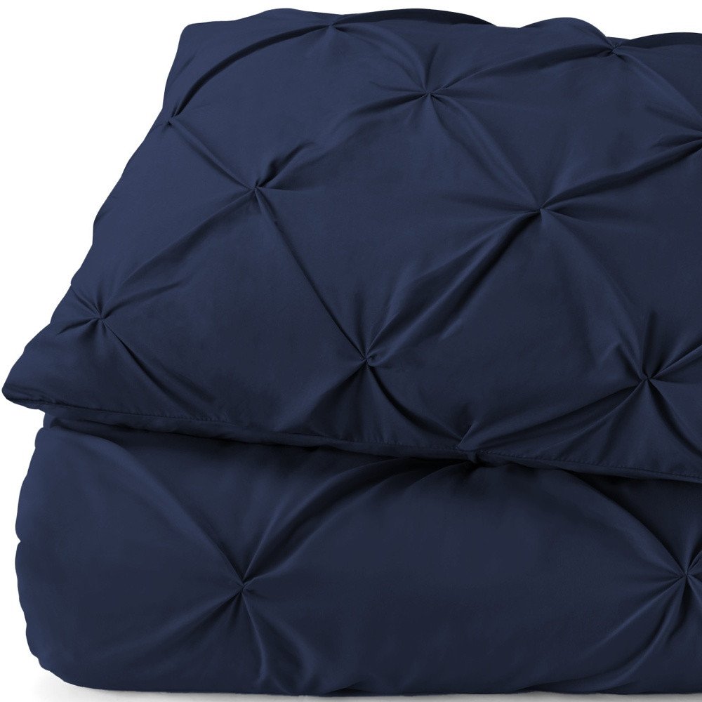 Navy Blue Twin Microfiber Washable Microfiber Down Alternative Comforter