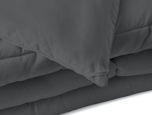 Gray King Microfiber Washable Microfiber Down Alternative Comforter