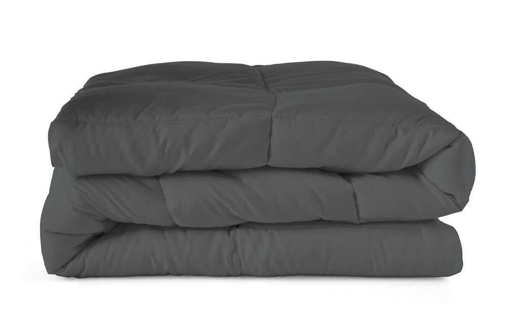 Gray King Microfiber Washable Microfiber Down Alternative Comforter