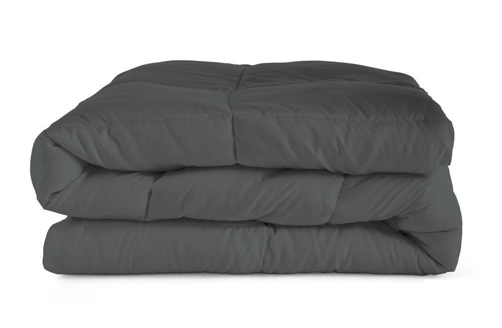 Gray King Microfiber Washable Microfiber Down Alternative Comforter