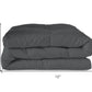Gray King Microfiber Washable Microfiber Down Alternative Comforter