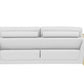 Three Piece Indoor White Italian Leather Six Person Seating Set