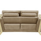 Two Piece Indoor Beige Velvet Five Person Seating Set