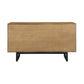 59" Brown Solid Wood Four Drawer Double Dresser