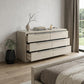 63" Gray Solid Wood Six Drawer Double Dresser
