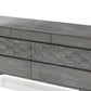 61" Gray Solid Wood Six Drawer Double Dresser