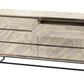 61" Natural Solid Wood Six Drawer Double Dresser