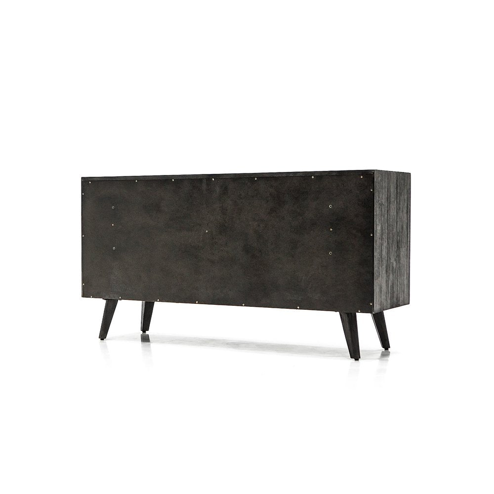 63" Brown Solid Wood Six Drawer Double Dresser