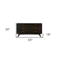 63" Brown Solid Wood Six Drawer Double Dresser