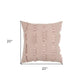 20" Blush Cotton Pillow
