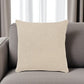 22" Natural Striped Cotton Throw Pillow