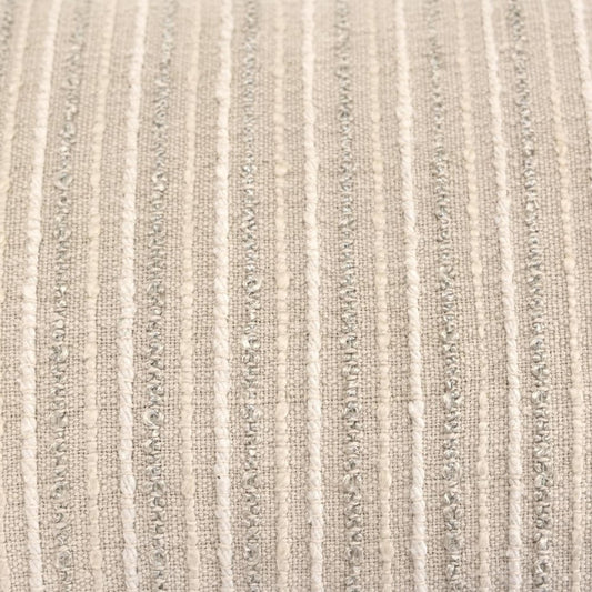 14" X 26" Natural Lumbar Striped Cotton Blend Throw Pillow