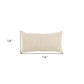 14" X 14" Natural Cotton Blend Pillow
