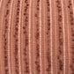 14" X 14" Terra Cotta Striped Cotton Blend Throw Pillow