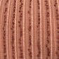14" X 14" Terra Cotta Striped Cotton Blend Throw Pillow