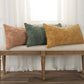 14" X 26" Terra Cotta Cotton Lumbar Throw Pillow With Texture