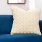 20" Ivory Cotton Throw Pillow With Texture
