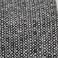 20" White and Black Striped Cotton Throw Pillow with Tassels and Texture