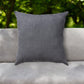 22" Granite Gray Indoor Outdoor Throw Pillow